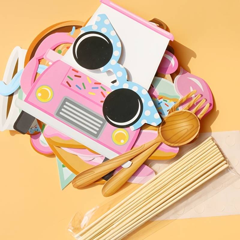 22 Pcs Donut Birthday Props, Donut Photo Booth Props, DIY Donut Birthday Party Selfie Props, Theme Birthday Party Celebration and Decoration 22 Pcs Donut Birthday Props, Donut Photo Booth Props, DIY Donut Birthday Party Selfie Props, Theme Birthday Party Celebration and Decoration